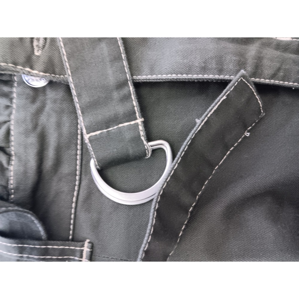 Wild Fable Olive Green Paperbag Waist Tapered Pants with D-Ring Belt Size 10 - Picture 8 of 13